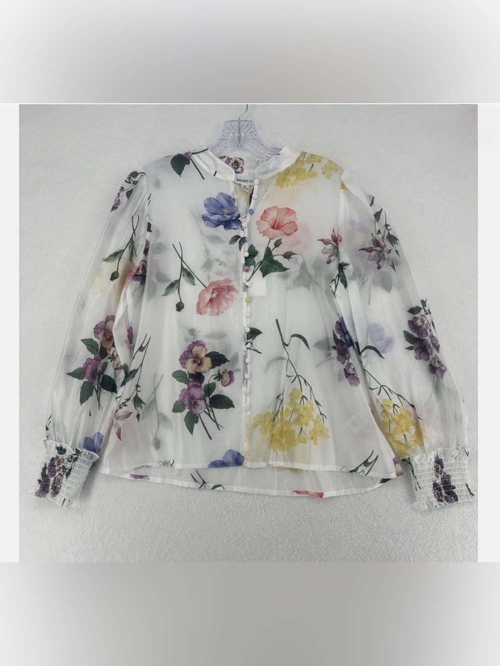 Bailey 44 Wild Heart Sheer Floral Blouse